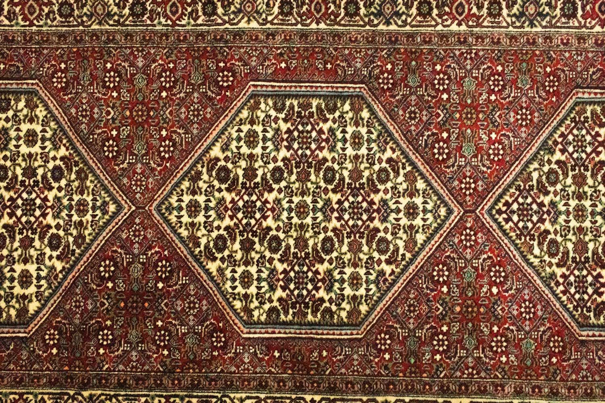 Alfombra de pasillo Alfombra persa - Bidjar - 200 x 89 cm - rojo