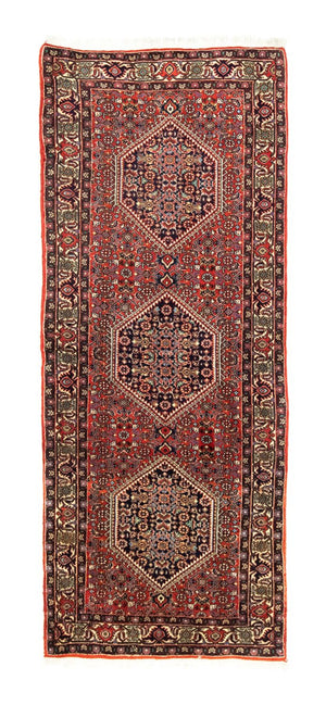 Alfombra de pasillo Alfombra persa - Bidjar - 187 x 75 cm - rojo
