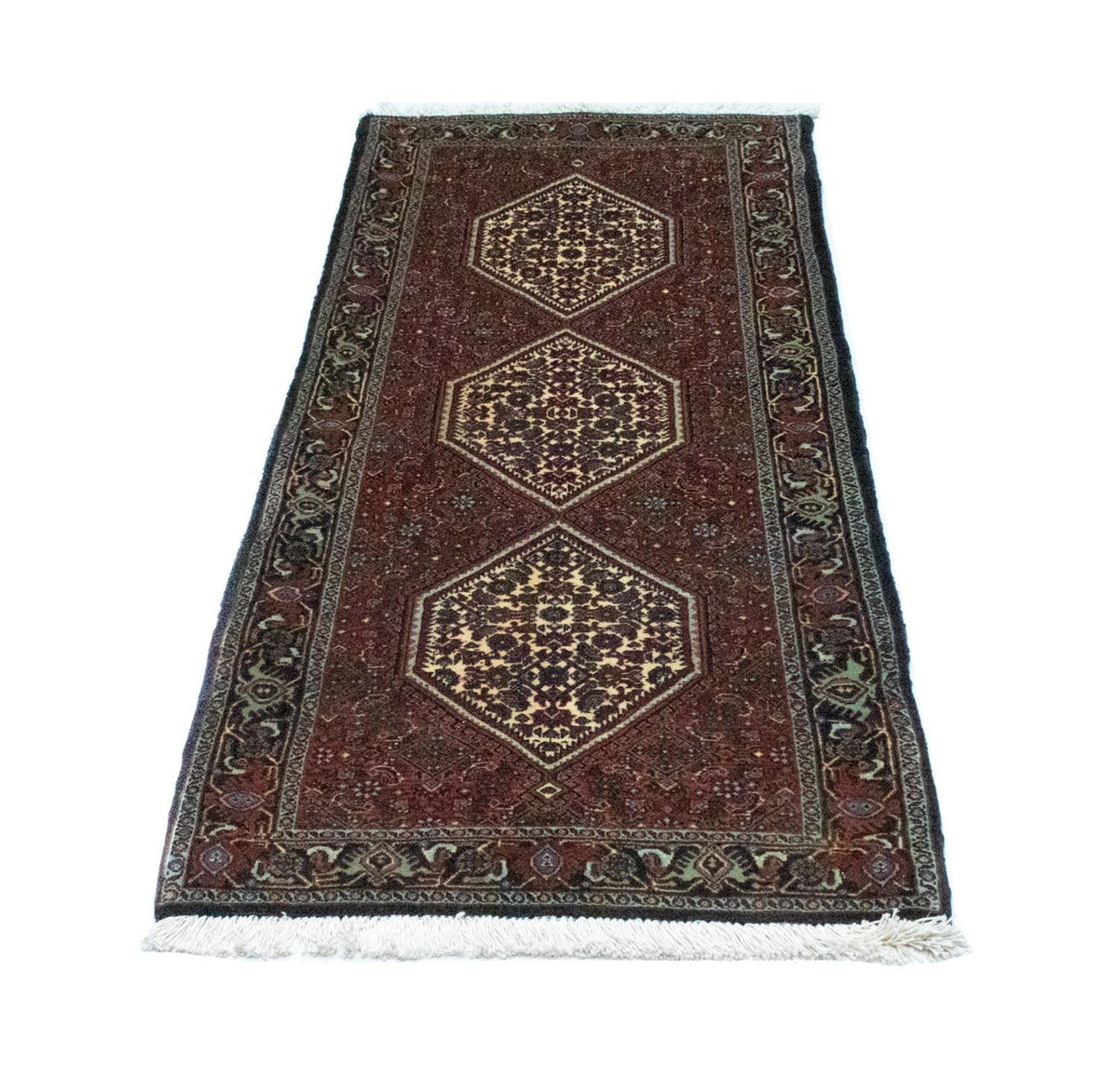 Alfombra de pasillo Alfombra persa - Bidjar - 185 x 64 cm - rojo