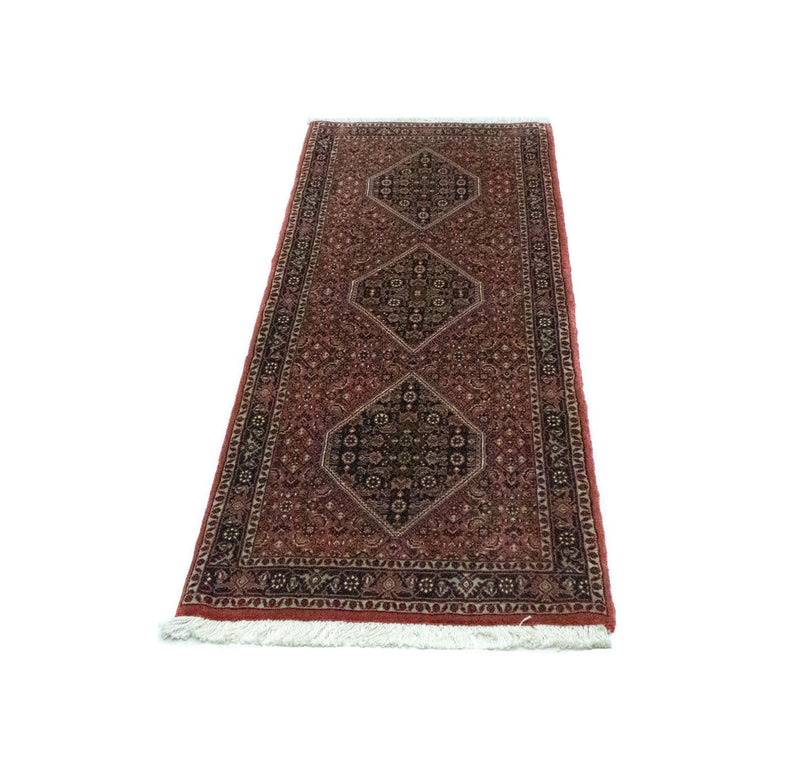 Alfombra de pasillo Alfombra persa - Bidjar - 165 x 62 cm - rojo