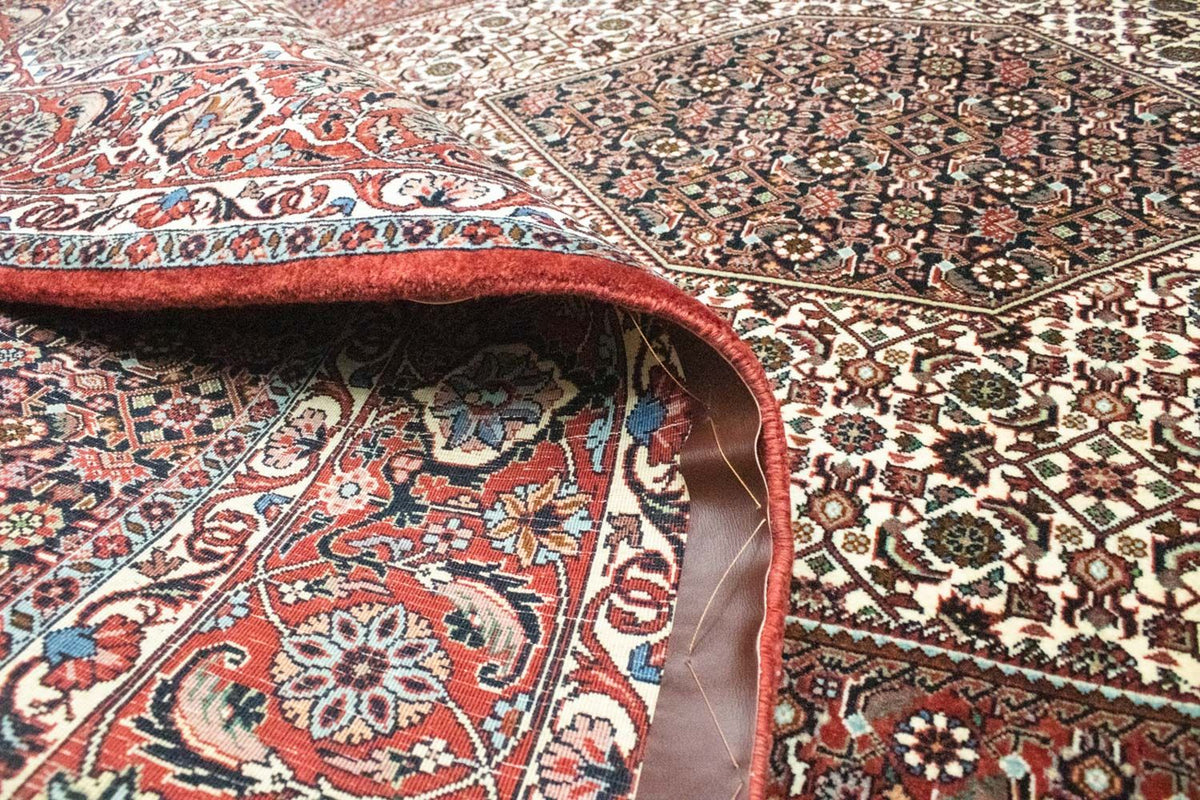 Alfombra persa - Bidjar - 295 x 206 cm - rojo