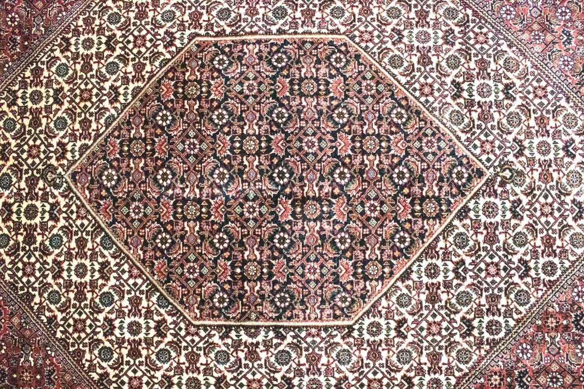 Alfombra persa - Bidjar - 303 x 200 cm - rojo