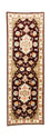 Alfombra de pasillo Alfombra Persa - Tabriz - Real - 227 x 76 cm - rojo oscuro