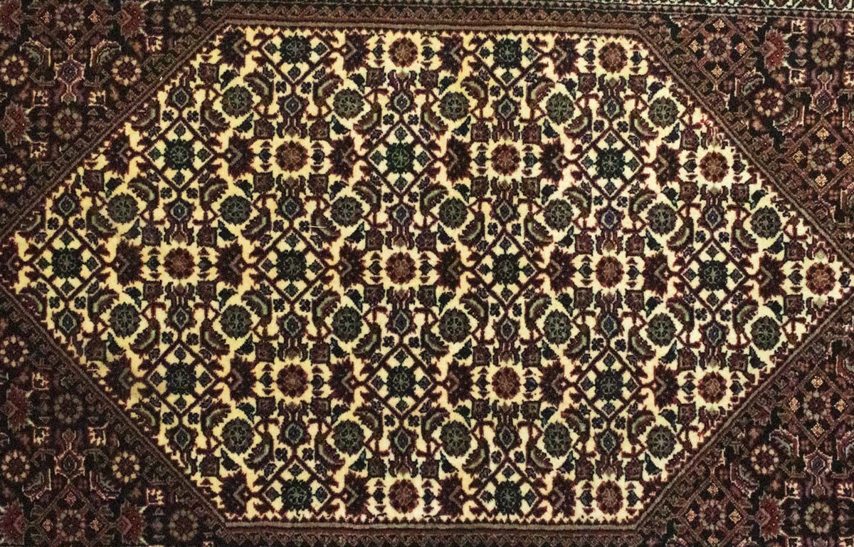 Alfombra de pasillo Alfombra persa - Bidjar - 298 x 83 cm - marrón