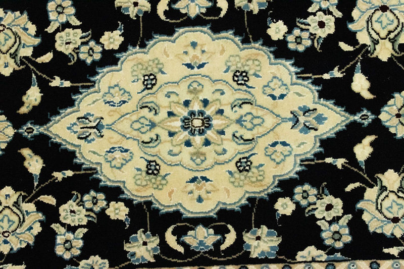 Alfombra de pasillo Alfombra persa - Nain - 215 x 57 cm - azul oscuro