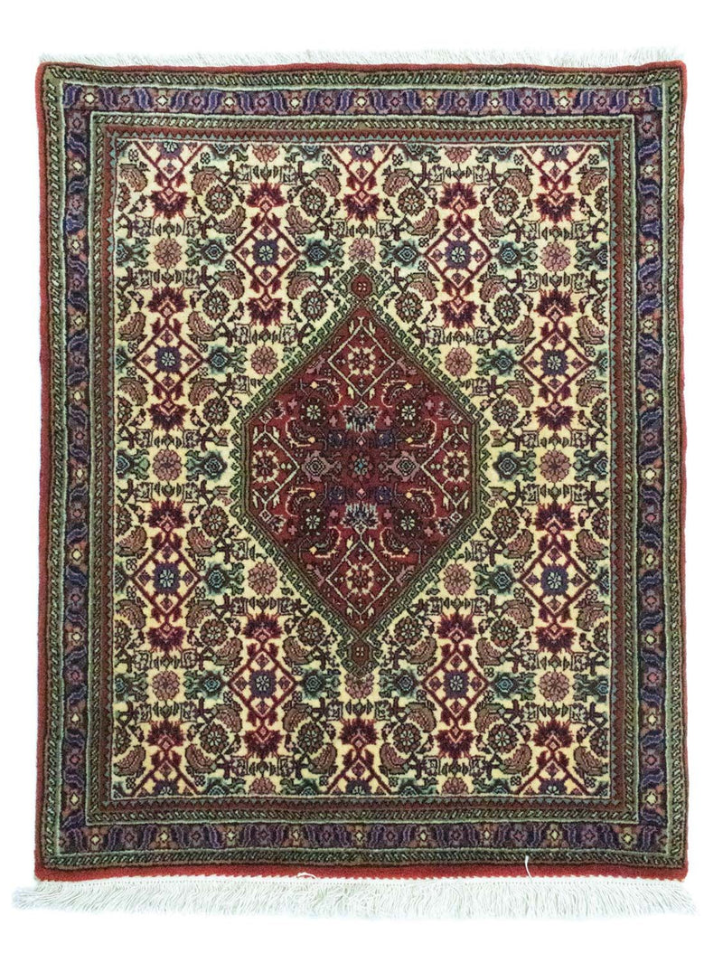 Alfombra persa - Bidjar - 89 x 72 cm - beige
