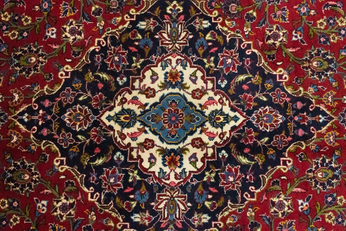 Alfombra persa - Keshan - 368 x 250 cm - rojo