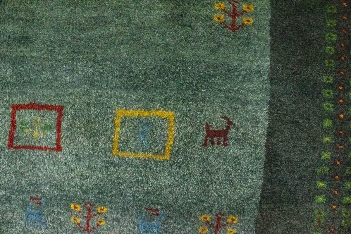 Alfombra Gabbeh - Persa - 195 x 142 cm - gris