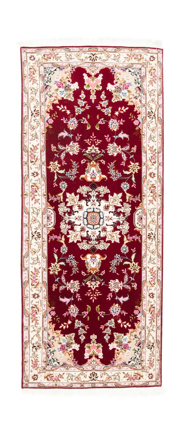 Alfombra de pasillo Alfombra Persa - Tabriz - Real - 200 x 83 cm - rojo
