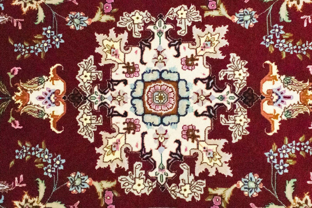 Alfombra de pasillo Alfombra Persa - Tabriz - Real - 200 x 83 cm - rojo