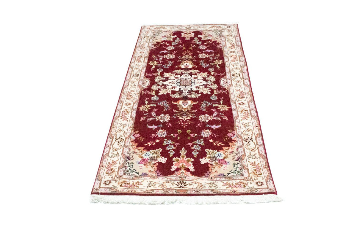 Alfombra de pasillo Alfombra Persa - Tabriz - Real - 200 x 83 cm - rojo
