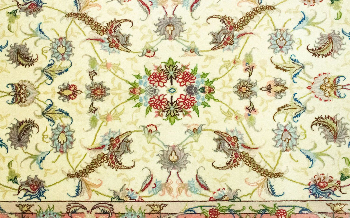 Alfombra de pasillo Alfombra Persa - Tabriz - Real - 317 x 78 cm - beige