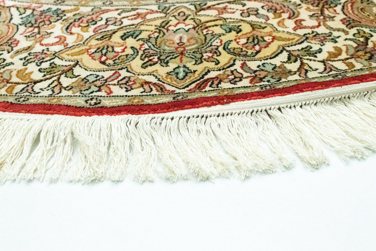 Alfombra de seda - Seda de Cachemira cuadrado - 158 x 150 cm - rojo