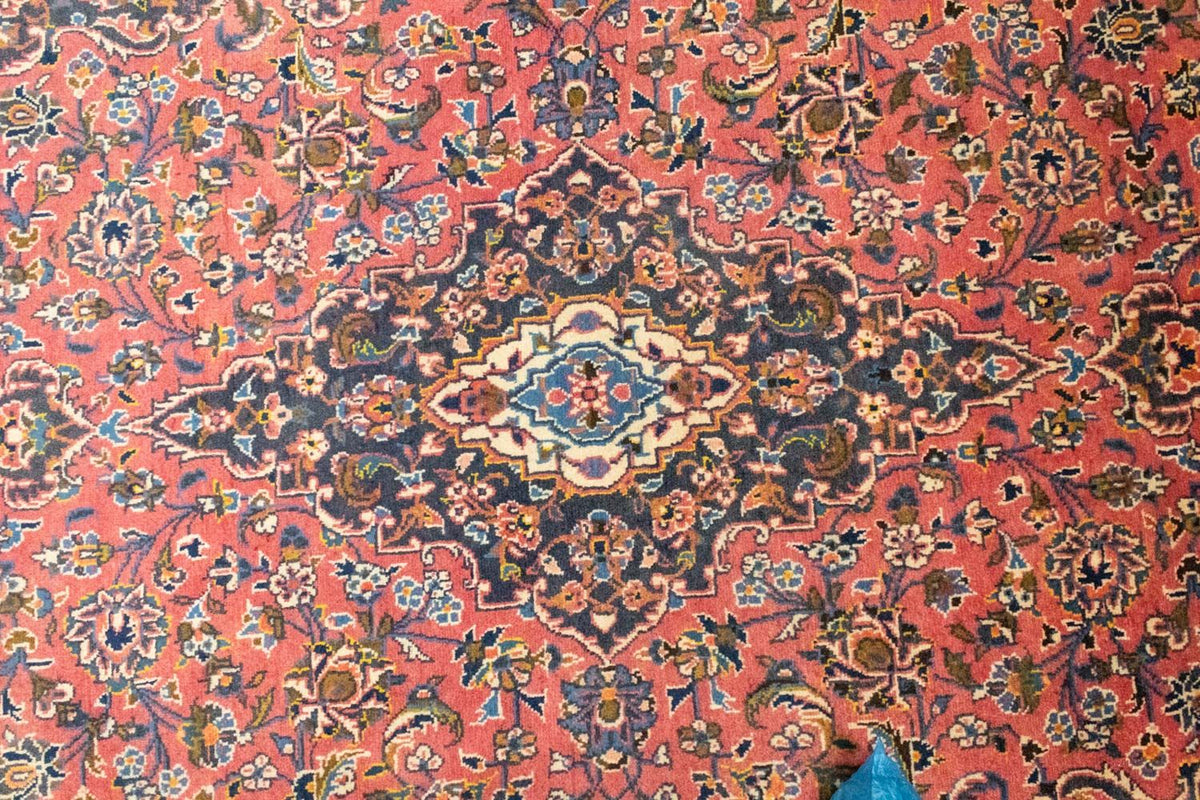 Alfombra persa - Keshan - 224 x 139 cm - óxido