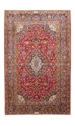 Alfombra persa - Keshan - 222 x 138 cm - rojo