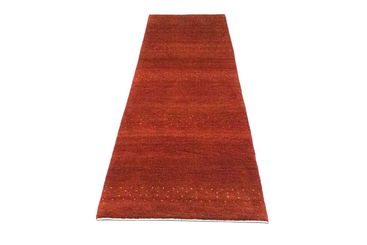 Alfombra de pasillo Alfombra Gabbeh - Loribaft Persa - 266 x 70 cm - rojo