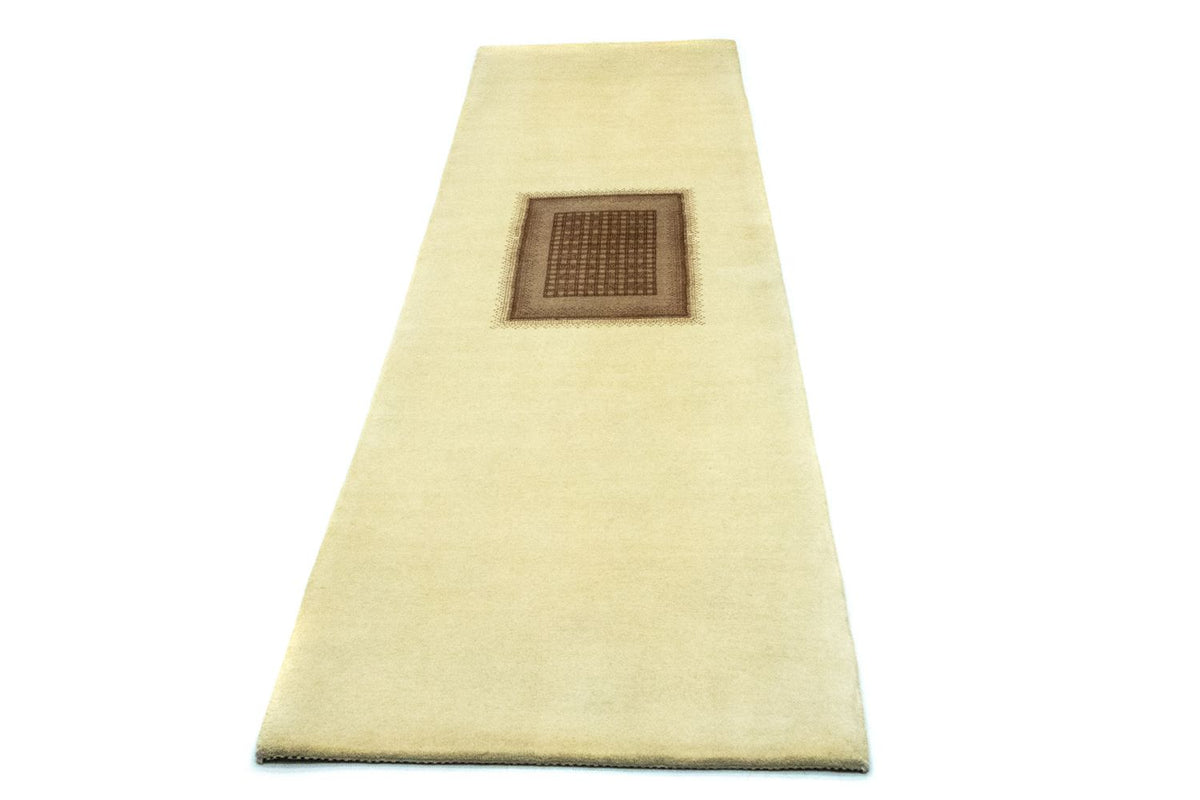 Alfombra de pasillo Alfombra Gabbeh - Loribaft Persa - 271 x 70 cm - beige