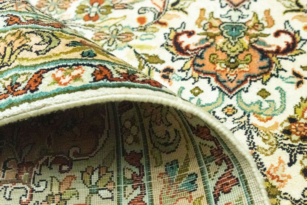 Alfombra de seda - Seda de Cachemira - 308 x 217 cm - beige
