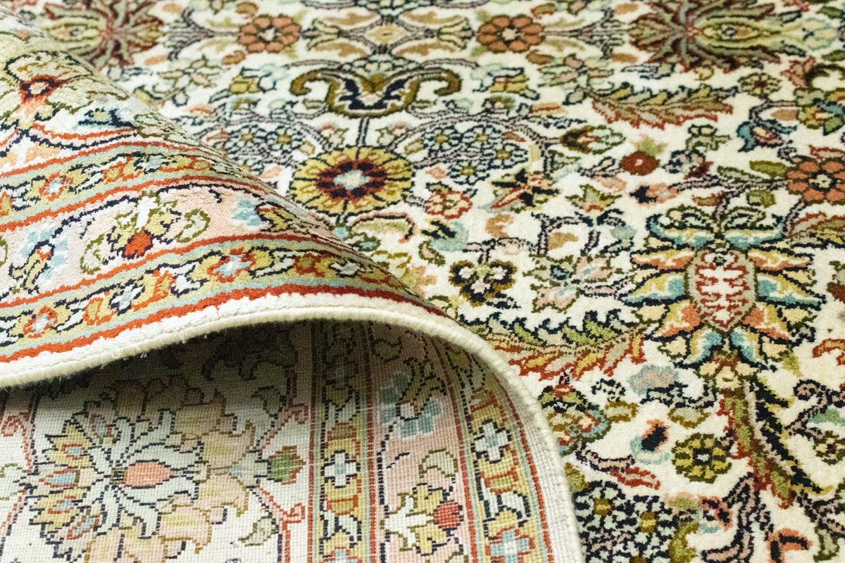 Alfombra de seda - Seda de Cachemira - 274 x 184 cm - beige