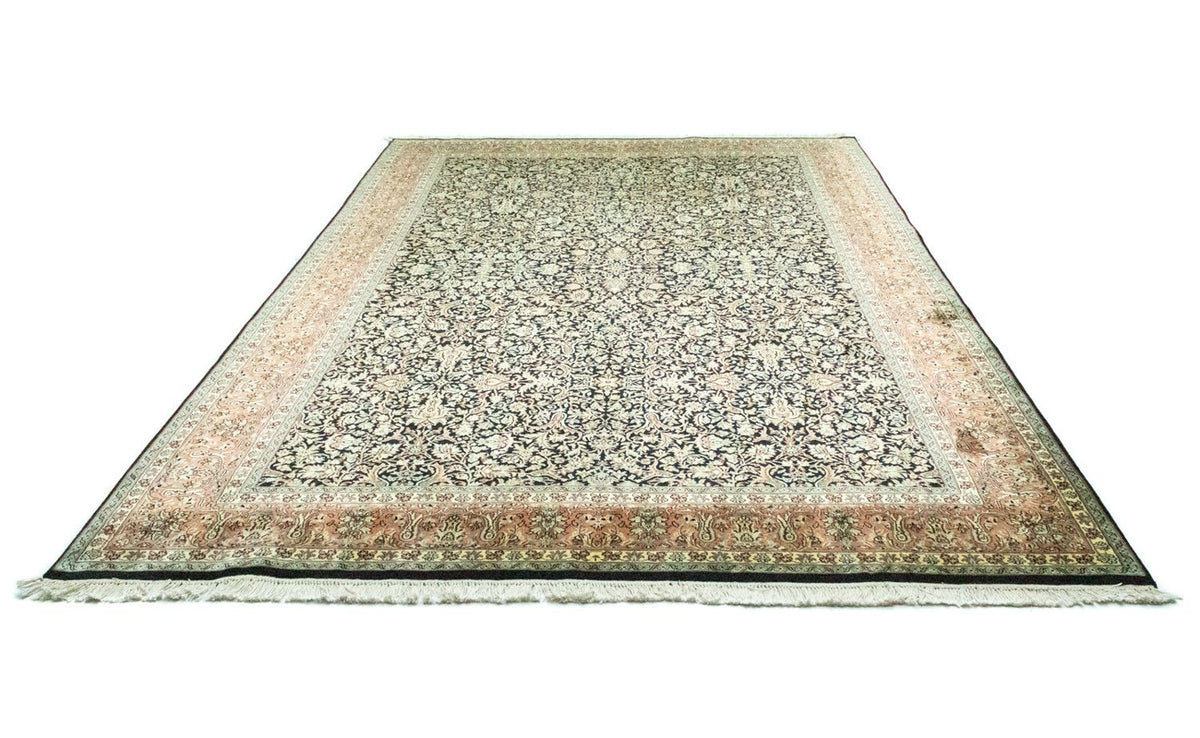Alfombra de seda - Seda de Cachemira - 315 x 214 cm - azul
