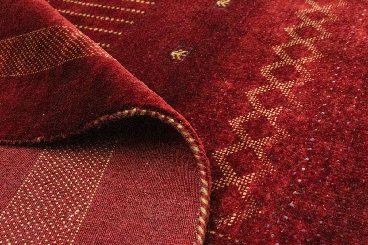 Alfombra Gabbeh - Indus - 291 x 204 cm - rojo