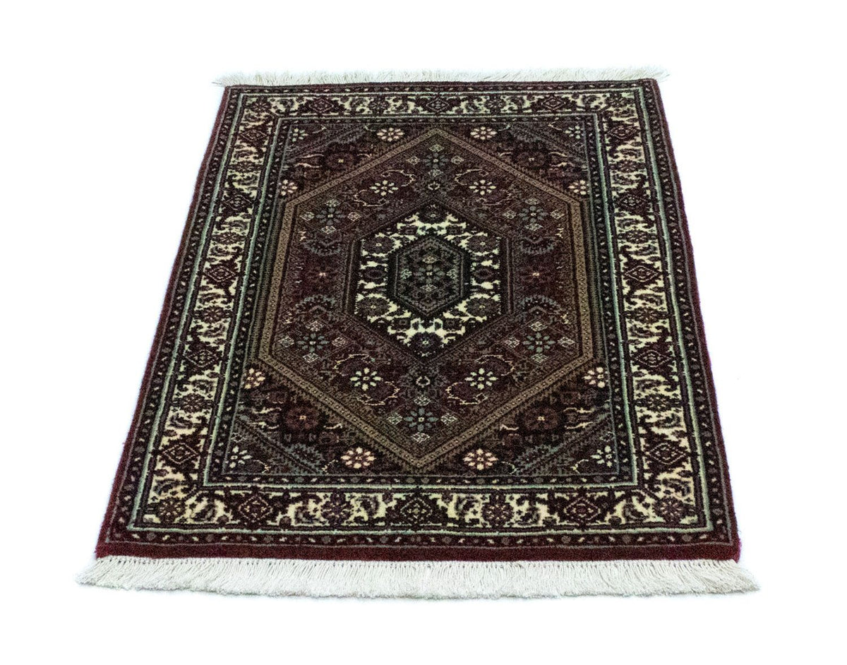 Alfombra persa - Bidjar - 93 x 65 cm - rojo