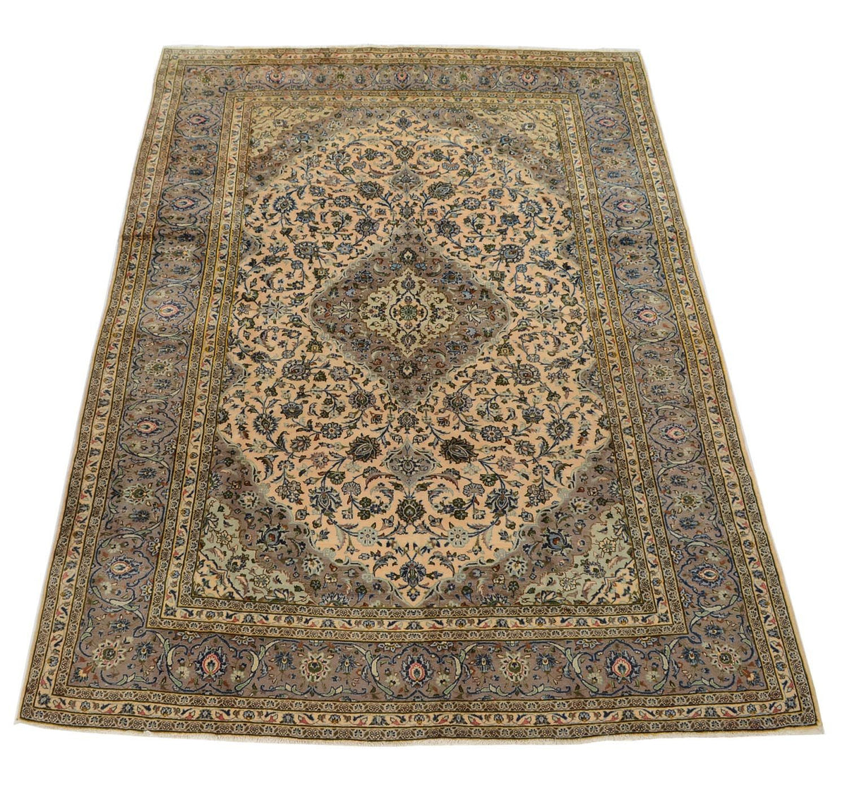 Alfombra persa - Keshan - 341 x 237 cm - beige