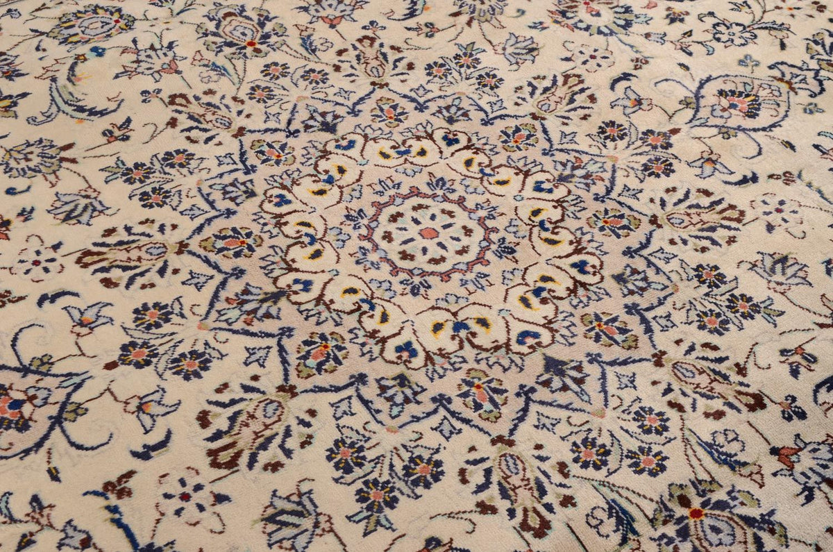 Alfombra persa - Keshan - 338 x 240 cm - beige