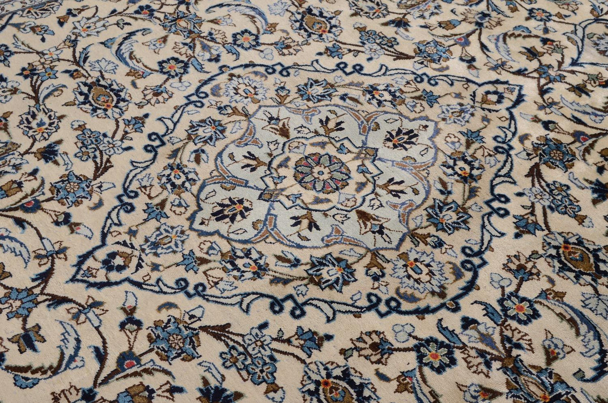 Alfombra persa - Keshan - 349 x 248 cm - beige