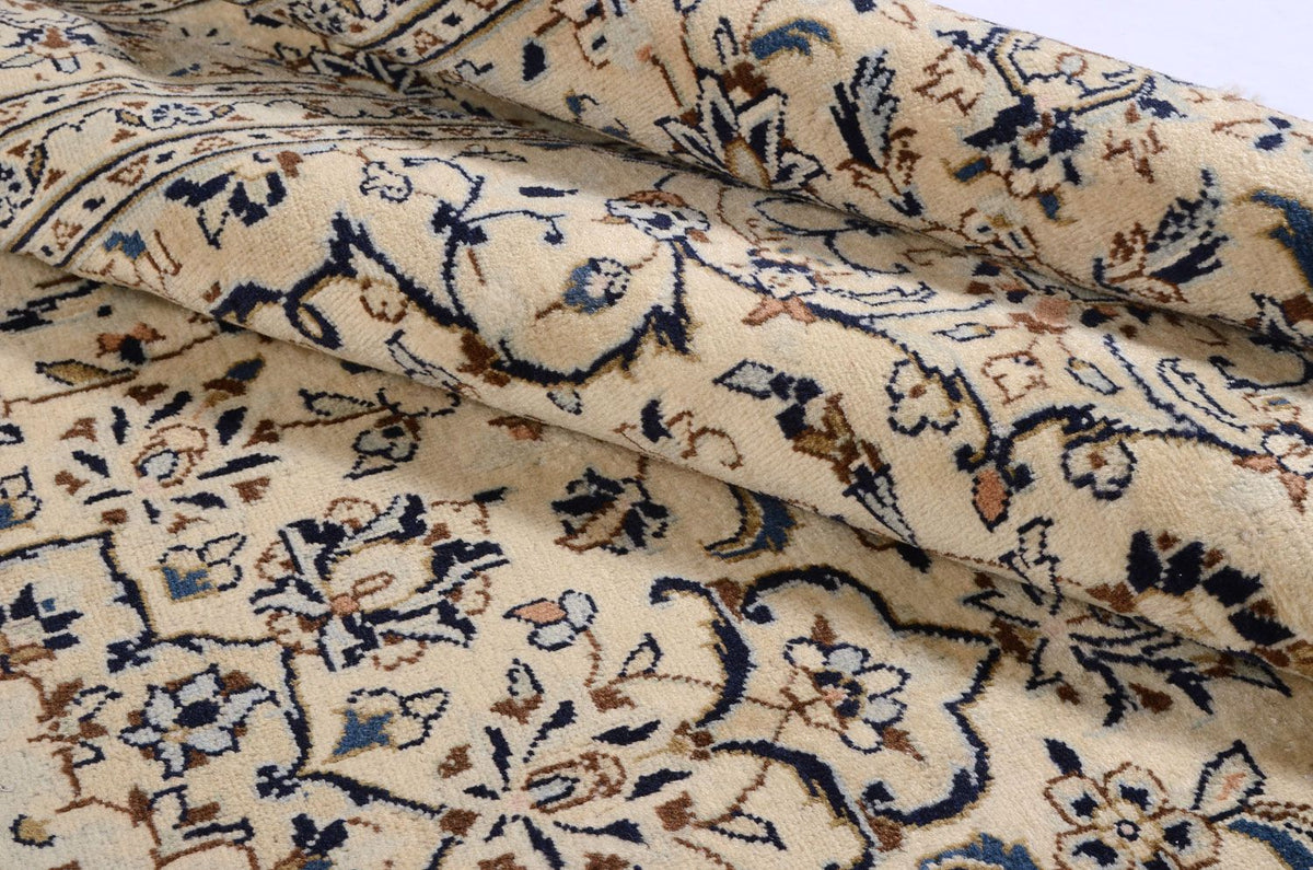 Alfombra persa - Keshan - 343 x 242 cm - beige