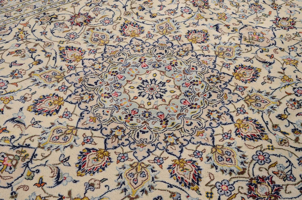 Alfombra persa - Keshan - 361 x 247 cm - beige