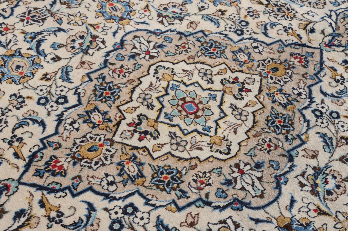 Alfombra persa - Keshan - 300 x 198 cm - beige