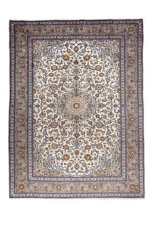 Alfombra persa - Keshan - 398 x 300 cm - beige