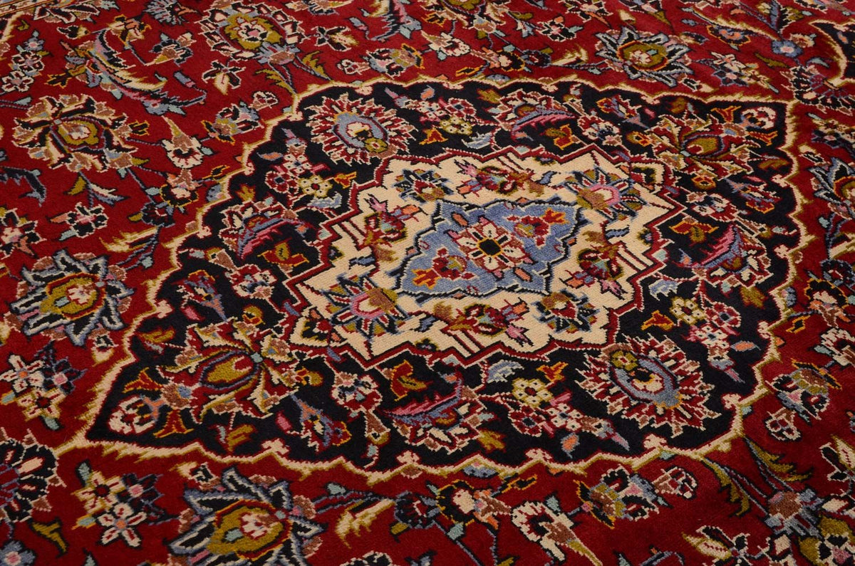 Alfombra persa - Keshan - 342 x 251 cm - rojo