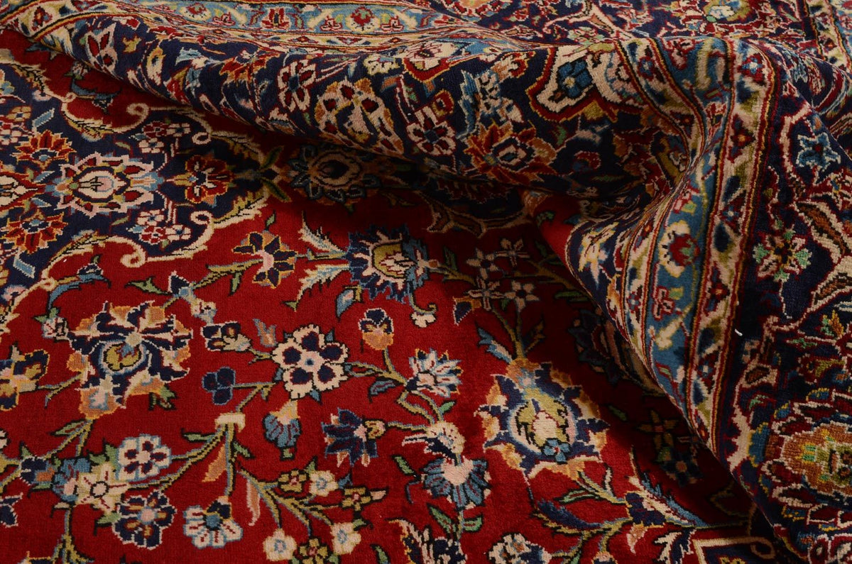 Alfombra persa - Keshan - 349 x 239 cm - rojo