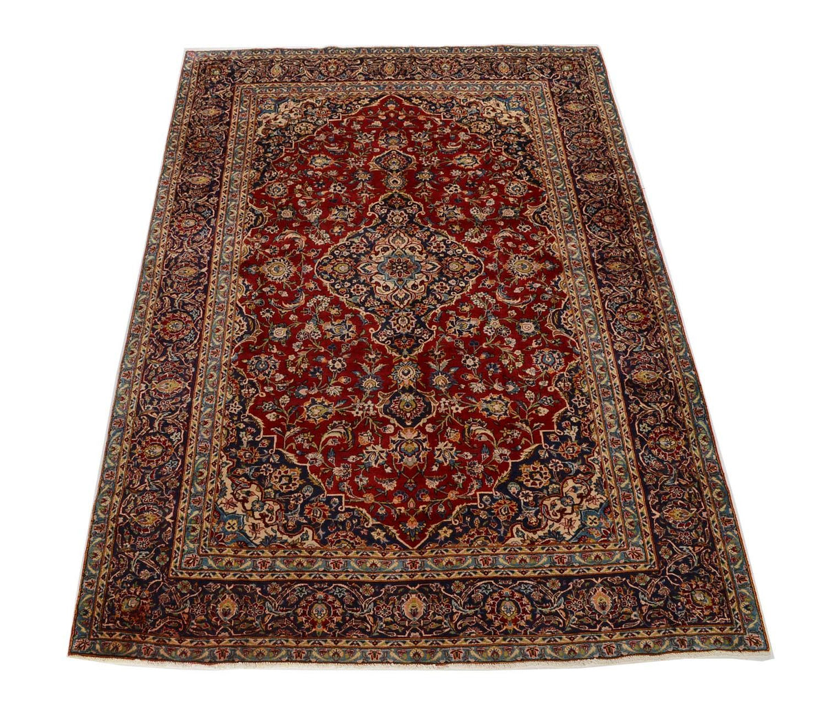 Alfombra persa - Keshan - 349 x 239 cm - rojo