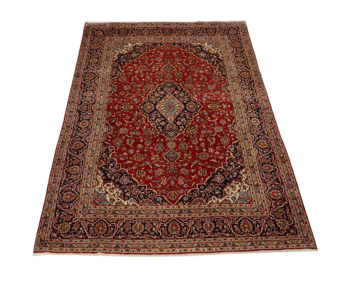 Alfombra persa - Keshan - 342 x 246 cm - rojo