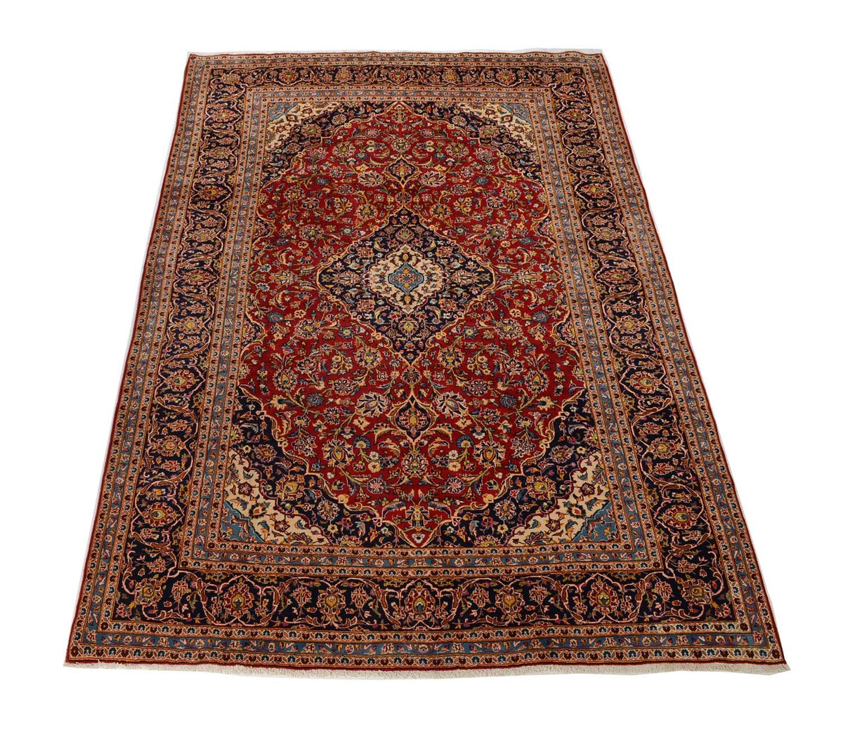 Alfombra persa - Keshan - 358 x 246 cm - rojo