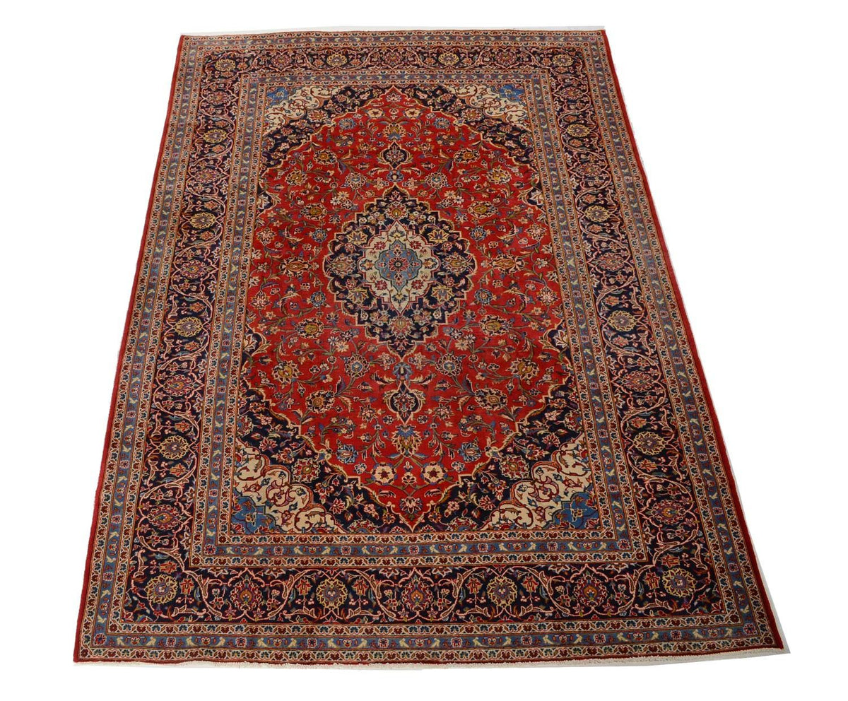 Alfombra persa - Keshan - 350 x 242 cm - rojo
