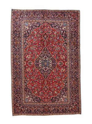 Alfombra persa - Keshan - 295 x 192 cm - rojo