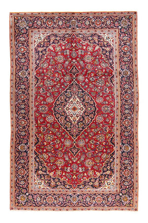 Alfombra persa - Keshan - 299 x 194 cm - rojo