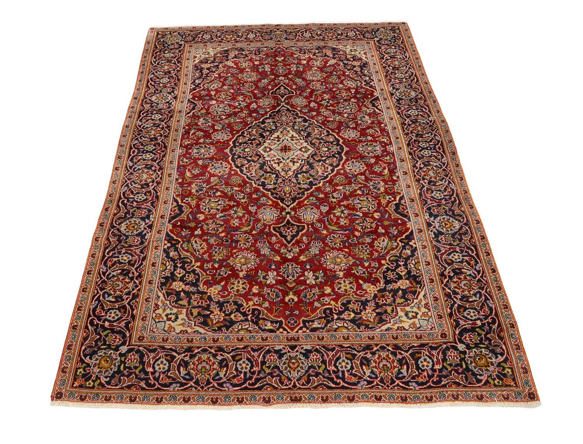 Alfombra persa - Keshan - 299 x 194 cm - rojo