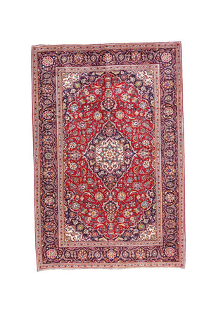 Alfombra persa - Keshan - 297 x 200 cm - rojo