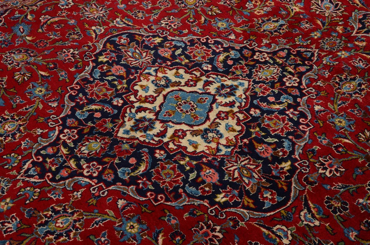 Alfombra persa - Keshan - 352 x 246 cm - rojo