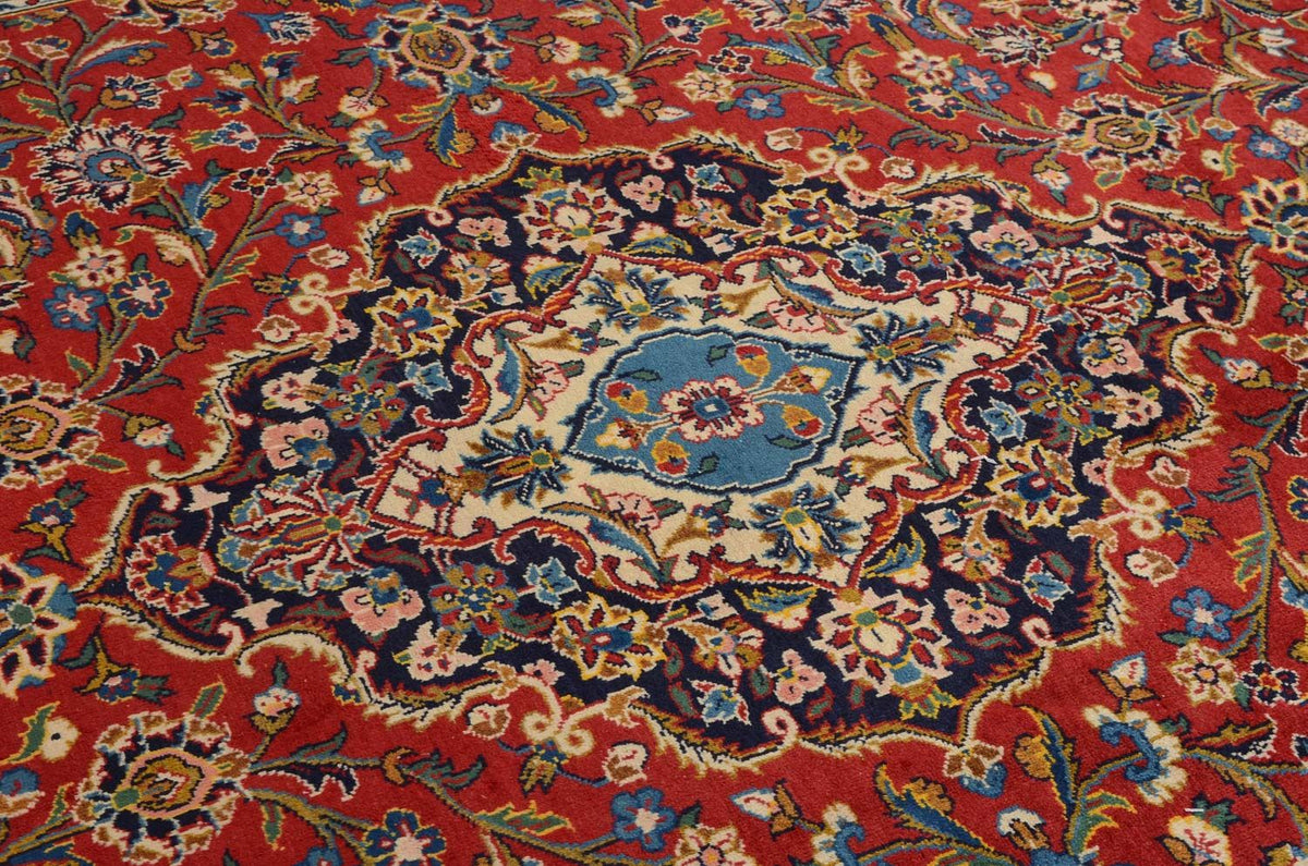 Alfombra persa - Keshan - 359 x 252 cm - rojo