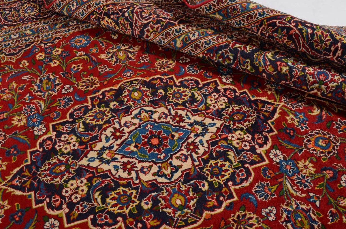Alfombra persa - Keshan - 368 x 247 cm - rojo