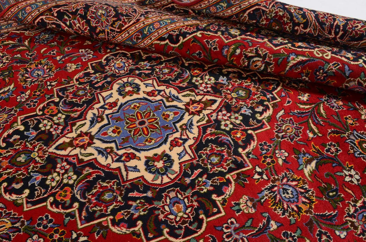 Alfombra persa - Keshan - 370 x 255 cm - rojo