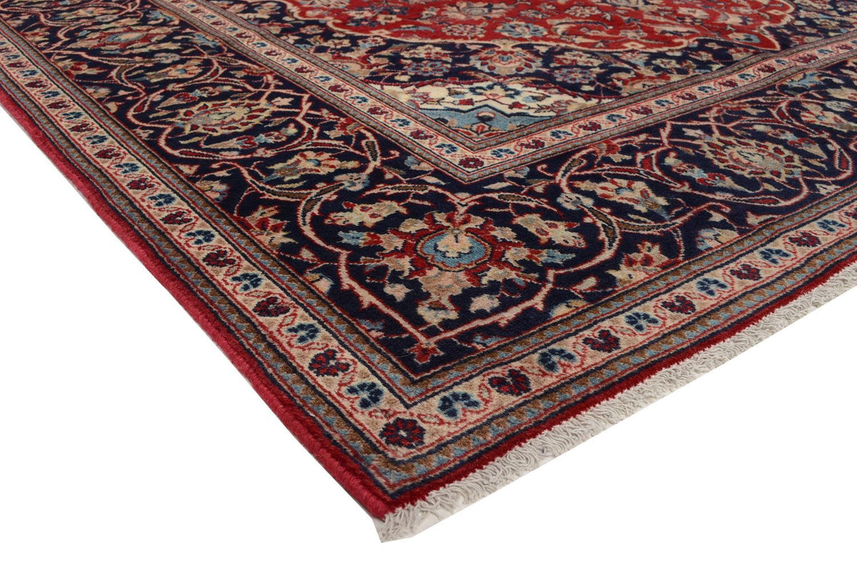 Alfombra persa - Keshan - 297 x 195 cm - rojo