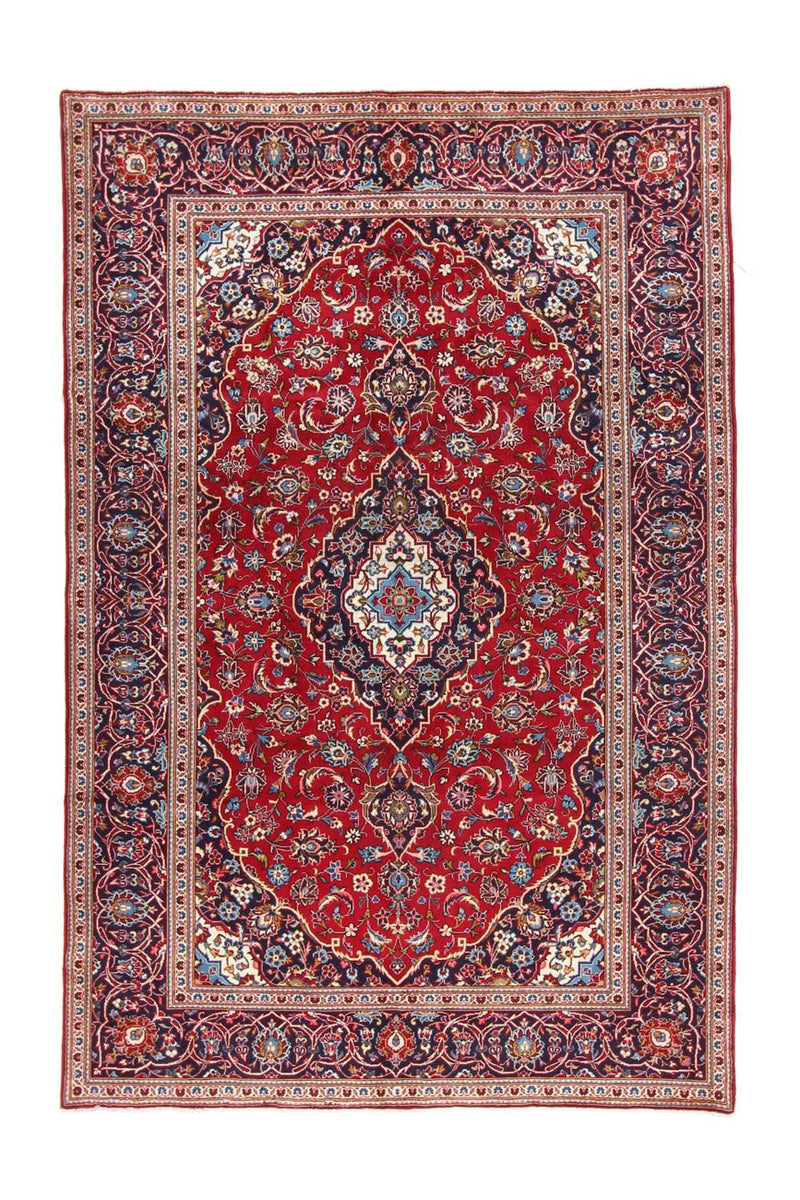 Alfombra persa - Keshan - 303 x 202 cm - rojo