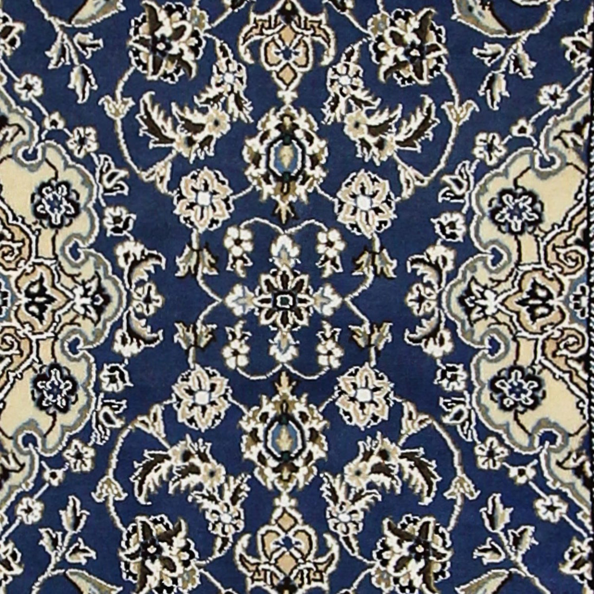 Alfombra de pasillo Alfombra Persa - Nain - Real - 200 x 60 cm - azul
